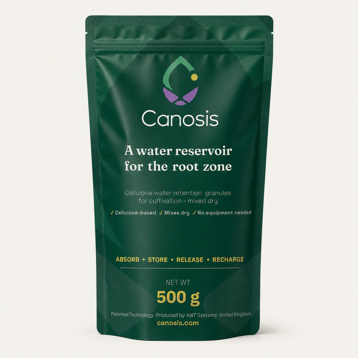 Canosis 500 g stand-up pouch, front